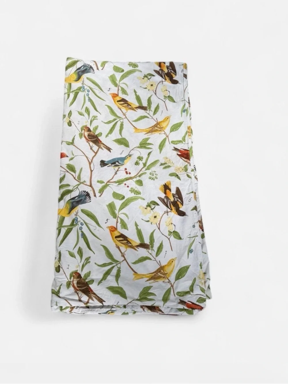 Pottery Barn Spring Sparrow Bird Botanical Cotton Duvet Cover Full Rare